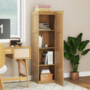 Tall Storage Cabinet with 4 Storage Shelves for Bathroom Living Room by LJGDeals