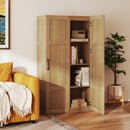 Tall Storage Cabinet with 4 Storage Shelves for Bathroom Living Room by LJGDeals