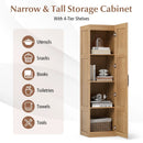 Tall Storage Cabinet with 4 Storage Shelves for Bathroom Living Room by LJGDeals