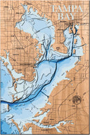 Tampa Bay in Florida by Horn Dog Maps