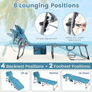 Tanning Chair with Face Arm Holes Folding Chair by LJGDeals