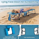 Tanning Chair with Face Arm Holes Folding Chair by LJGDeals