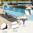 Tanning Chair with Face Arm Holes Folding Chair by LJGDeals