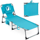 Tanning Chair with Face Arm Holes Folding Chair by LJGDeals