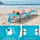 Tanning Chair with Face Arm Holes Folding Chair