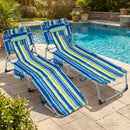 Tanning Chair with Face Arm Holes Folding Chair by LJGDeals