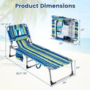 Tanning Chair with Face Arm Holes Folding Chair by LJGDeals