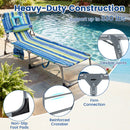 Tanning Chair with Face Arm Holes Folding Chair