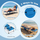 Tanning Chair with Face Arm Holes Portable Sunbathing Chair by LJGDeals