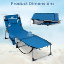 Tanning Chair with Face Arm Holes Portable Sunbathing Chair by LJGDeals