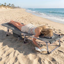 Tanning Chair with Face Arm Holes Portable Sunbathing Chair by LJGDeals