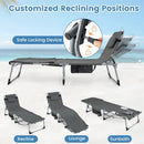 Tanning Chair with Face Arm Holes Portable Sunbathing Chair by LJGDeals