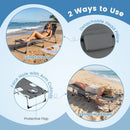 Tanning Chair with Face Arm Holes Portable Sunbathing Chair by LJGDeals