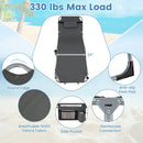 Tanning Chair with Face Arm Holes Portable Sunbathing Chair by LJGDeals