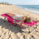 Tanning Chair with Face Arm Holes Portable Sunbathing Chair by LJGDeals