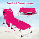 Tanning Chair with Face Arm Holes Portable Sunbathing Chair by LJGDeals