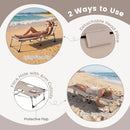 Tanning Chair with Face Arm Holes Portable Sunbathing Chair by LJGDeals