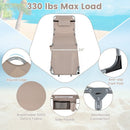 Tanning Chair with Face Arm Holes Portable Sunbathing Chair by LJGDeals