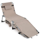 Tanning Chair with Face Arm Holes Portable Sunbathing Chair by LJGDeals