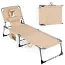 Tanning Chair with Face Arm Holes Folding Chair by LJGDeals