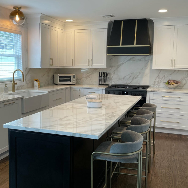 Black Wood Range Hood With Tapered Front and Decorative Trim - 30", 36", 42", 48", 54" and 60" Widths Available