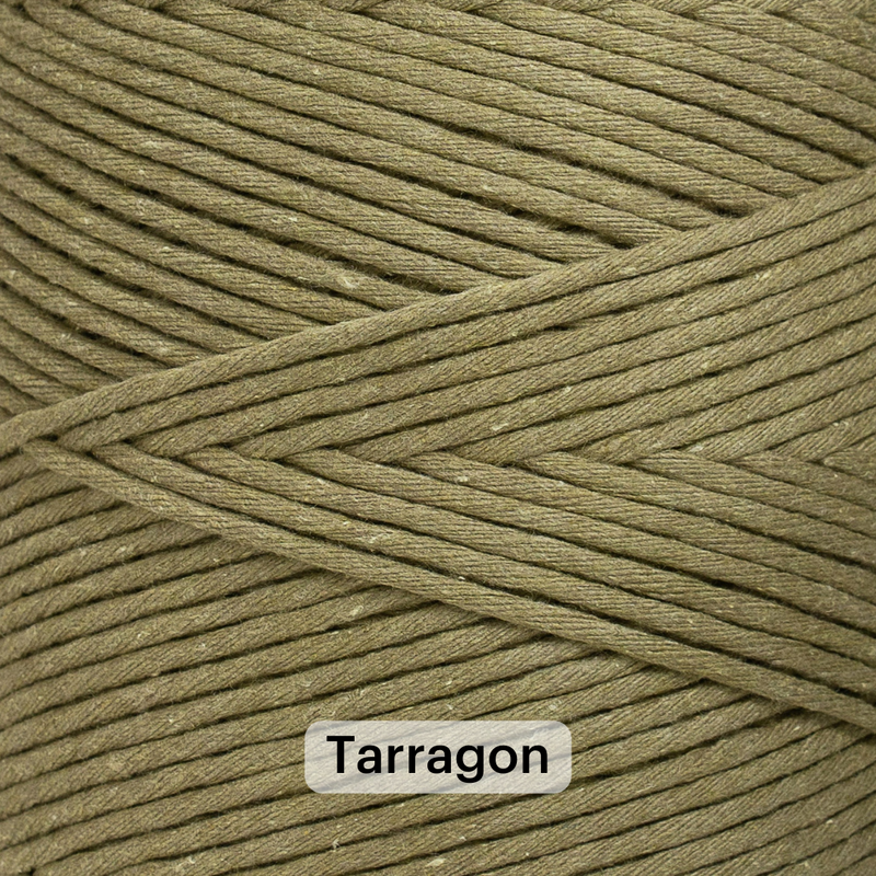 SOFT COTTON CORD ZERO WASTE 4 MM - 1 SINGLE STRAND - SAMPLES