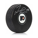Taylor Leier Autographed Philadelphia Flyers Hockey Puck by Dynasty Sports & Framing