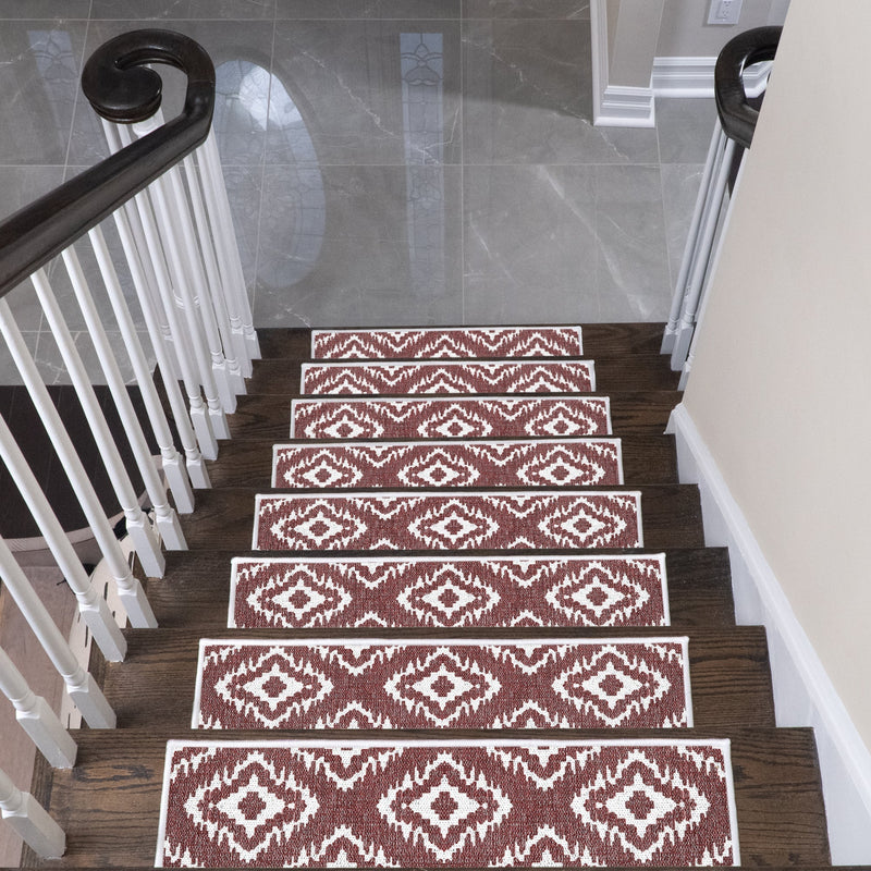 New Age Tetra One Color Design 9" X 28" Stair Treads