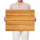 Teak Wood Cutting Board Extra Large 24 Inch Reversible Cutting Board with Handle by LJGDeals