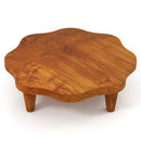 16" Teak Wood Pedestal Stand for Aroma and Snacks by LJGDeals