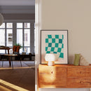 Teal Checkered