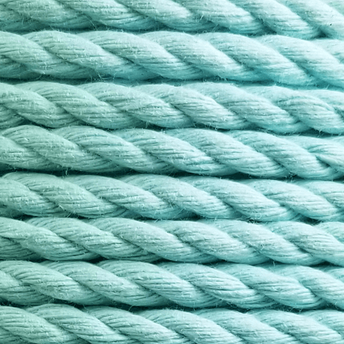 10mm Dip Dyed Cotton 3-Strand-Rope