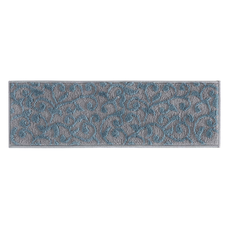 Stair Treads Rug 9"x28" Leaves Collection | Teal