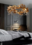 Teardrop Crystal Blade Chandelier
