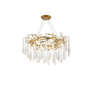 Teardrop Round Crystal Chandelier