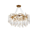 Teardrop Round Crystal Chandelier