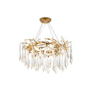 Teardrop Round Crystal Chandelier