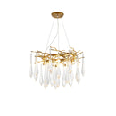 Teardrop Round Crystal Chandelier
