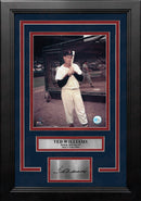 Ted Williams Batting Cage Boston Red Sox 8" x 10" Framed Baseball Photo with Engraved Autograph by Dynasty Sports & Framing