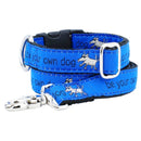 1″ Be Your Own Dog Teddy The Dog – Blue Essential Martingale Dog Collar