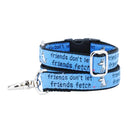 1″ Friends Don’t Let Friends Fetch Teddy The Dog Essential Buckle Martingale Dog Collar