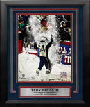 Tedy Bruschi Snow Celebration New England Patriots 8" x 10" Framed Football Photo by Dynasty Sports & Framing