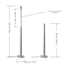 Minimalist Aluminum Telescopic Floor Lamp 53‘’H by EP Designlab LLC
