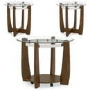 Tempered Glass Coffee Table Set of 3 for Living Room Bedroom by LJGDeals