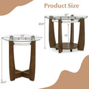 Tempered Glass Coffee Table Set of 3 for Living Room Bedroom by LJGDeals