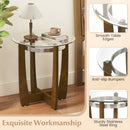 Tempered Glass Coffee Table Set of 3 for Living Room Bedroom by LJGDeals