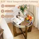 Tempered Glass Coffee Table Set of 3 for Living Room Bedroom by DirectDeals