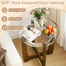 Tempered Glass Coffee Table Set of 3 for Living Room Bedroom by LJGDeals