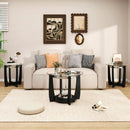 Tempered Glass Coffee Table Set of 3 for Living Room Bedroom by LJGDeals
