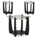 Tempered Glass Coffee Table Set of 3 for Living Room Bedroom by LJGDeals